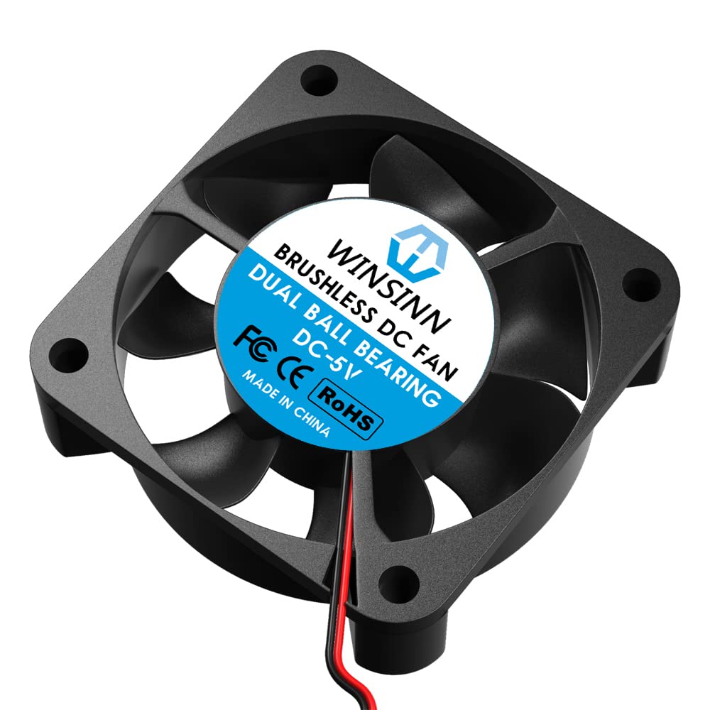 WINSINN 40 mm Lüfter 5 V, 3D-Drucker Micro 5 Volt Lüfter 4010 Doppelkugellager, bürstenlose Kühlung