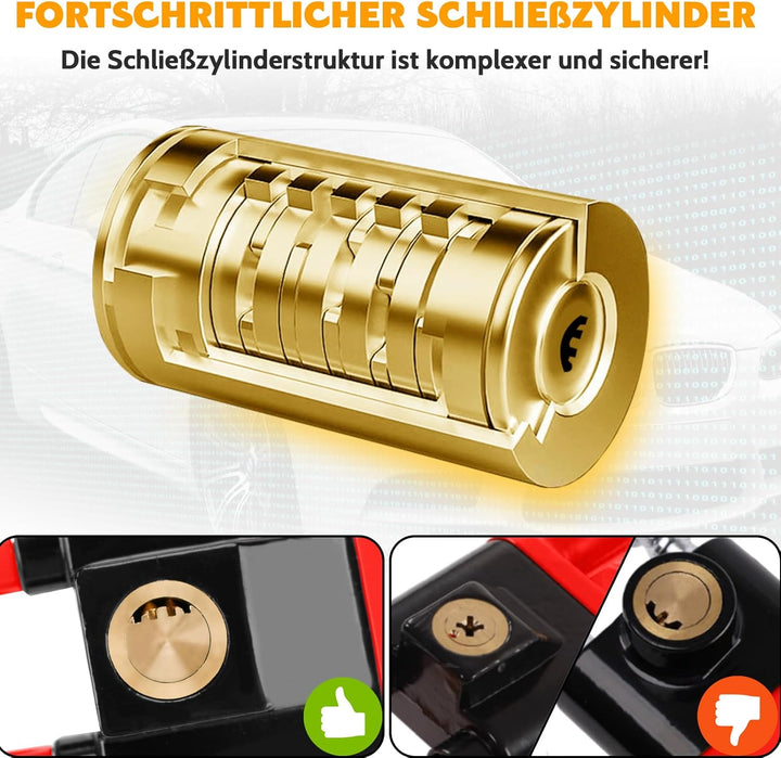 Tevlaphee Lenkradkralle, Lenkradschloss für Auto, Diebstahlsicherung auto, Strapazierfähig, Universe