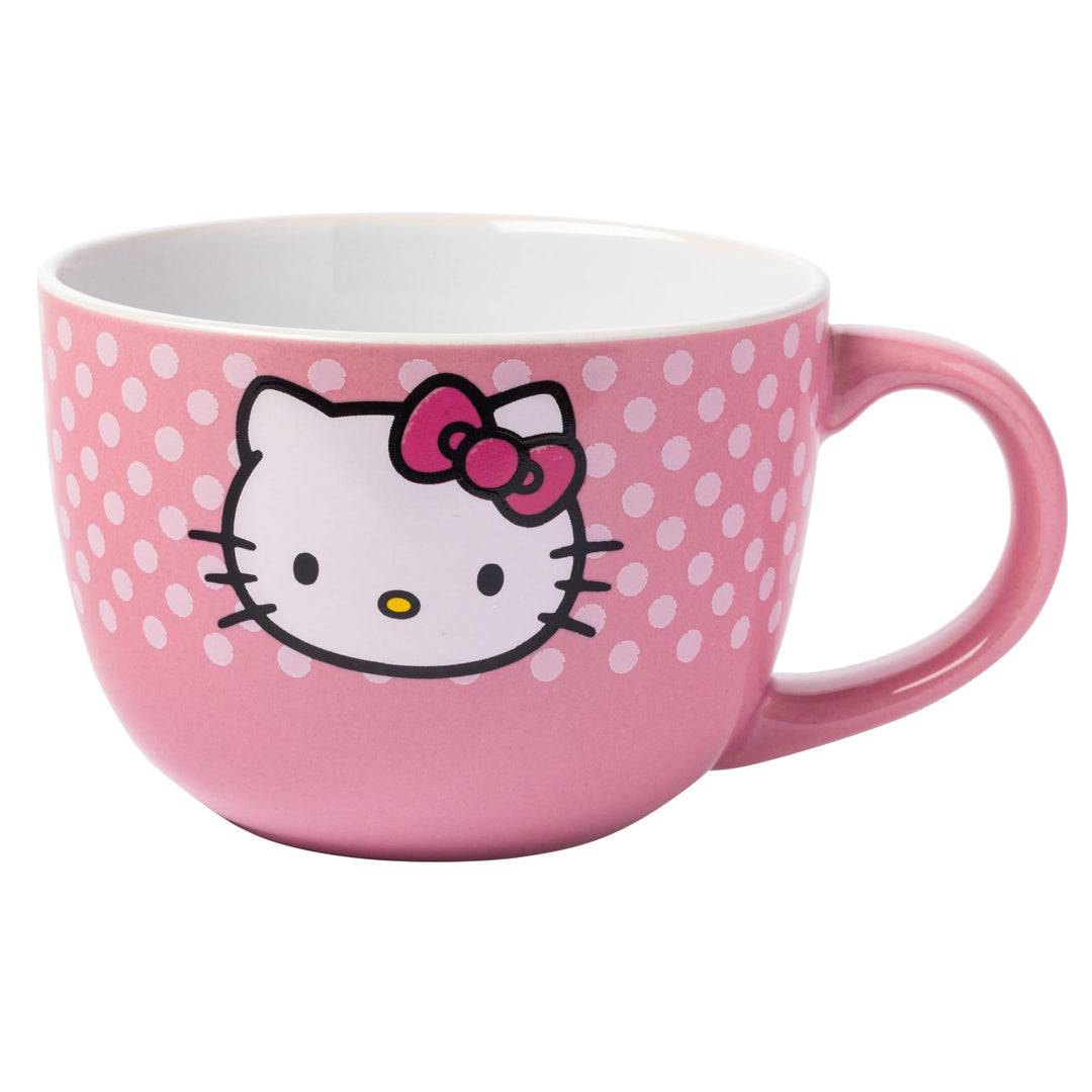 Silver Buffalo Hello Kitty KTY40233 Keramikbecher, 680 ml, Rosa 24-Ounce, Sanrio's Hello Kitty