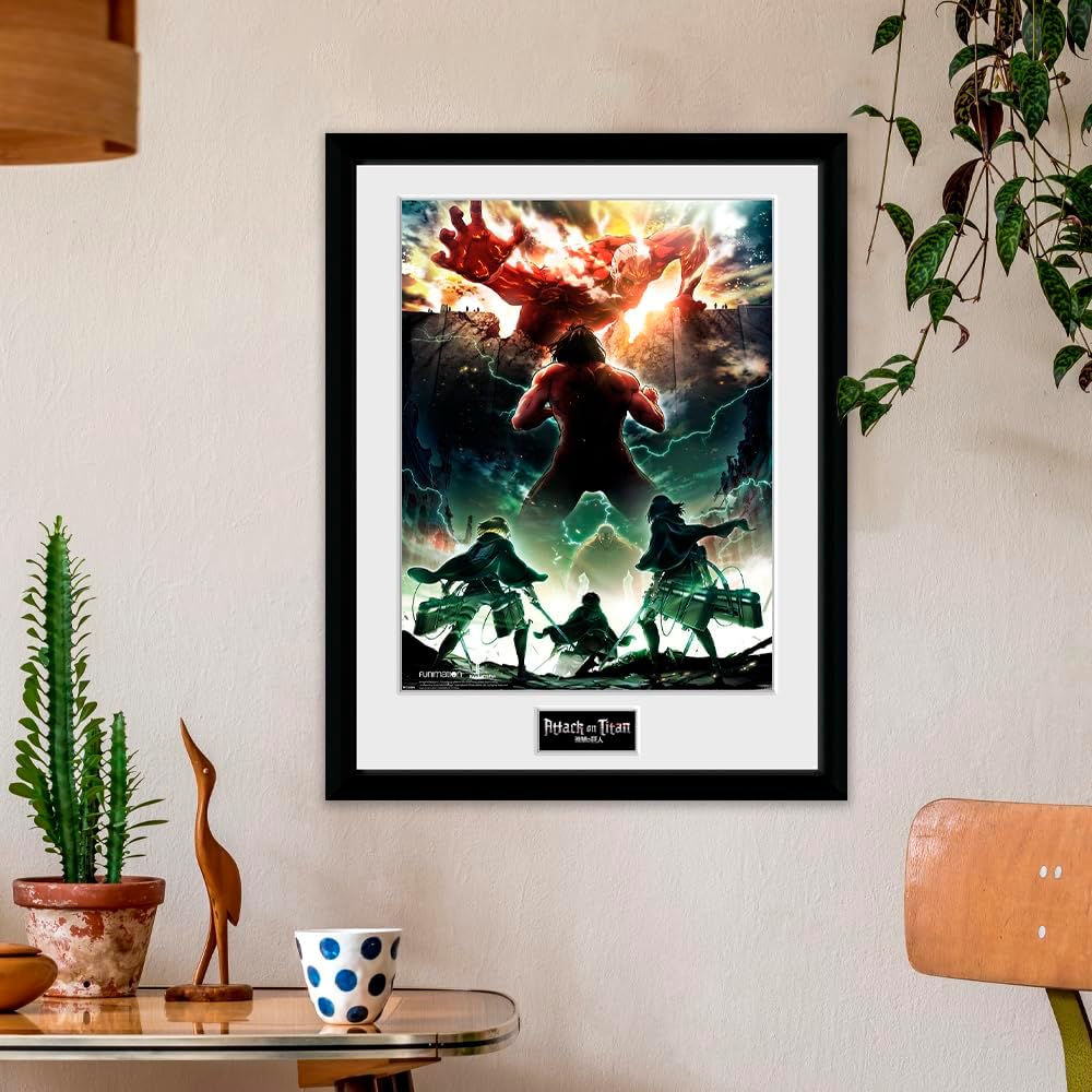GB Eye Attack on Titan Season 2, Key Art Kunstdruck, gerahmt, 30 x 40 cm, verschiedene