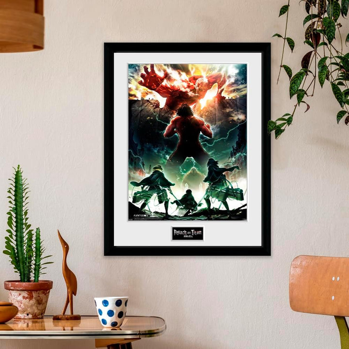 GB Eye Attack on Titan Season 2, Key Art Kunstdruck, gerahmt, 30 x 40 cm, verschiedene