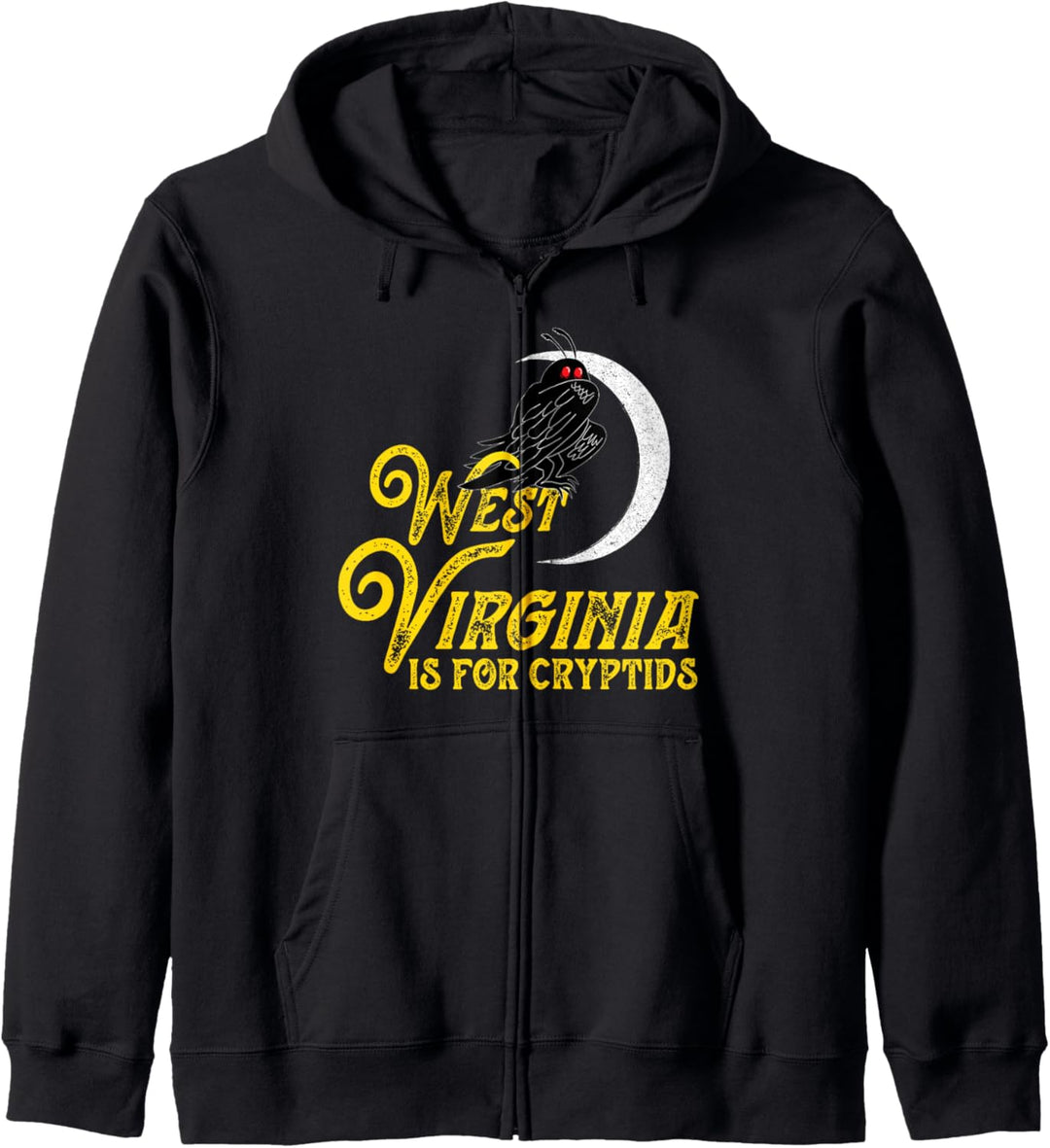 West Virginia ist für Cryptids Mothman Design Kapuzenjacke