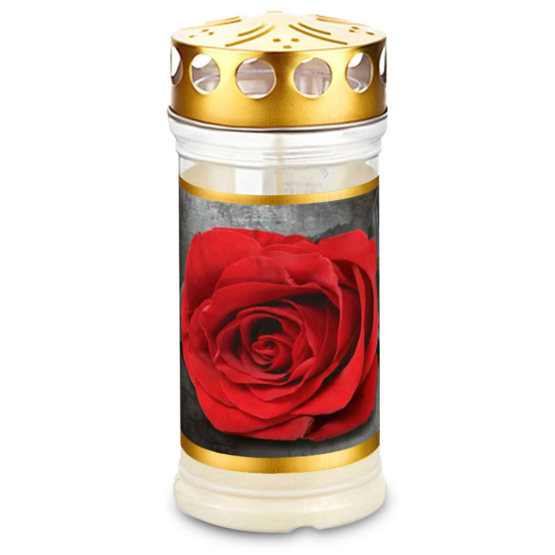 Memoriam Aeterna: Kompositionsöllicht Nr. 417 Deckel &amp; Motiv Rose Gold (12 Stück)