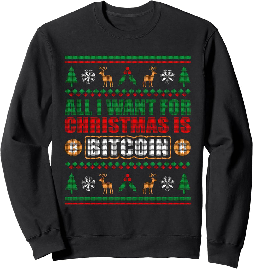 Weihnachten BTC Investor Bitcoin Sweatshirt