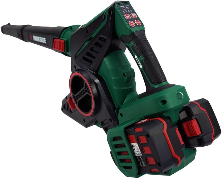 HEADNMORE® Bundle - Parkside® 40V Akku Laubsauger Laubbläser PLSA 40-Li D2 (inkl. 2x4Ah Akku) + Schl