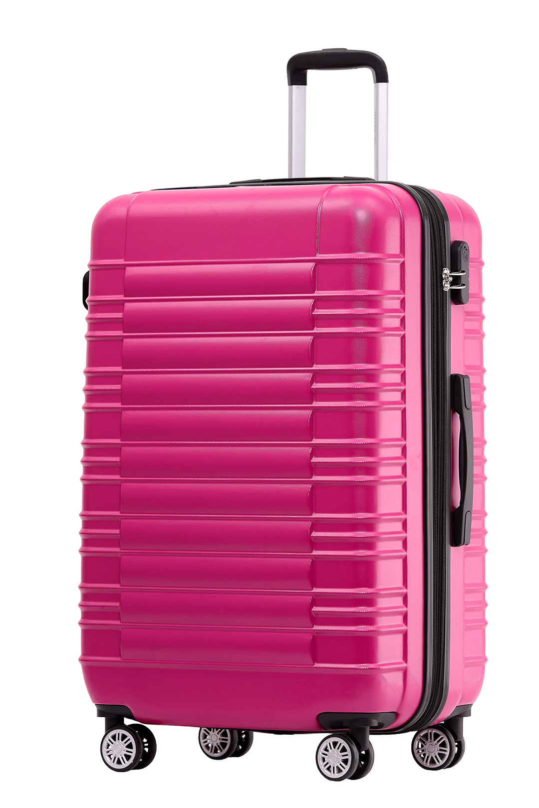 BEIBYE Reisekoffer 2088 Hartschalekoffer Gepäck Koffer Trolley Grösse L in 14 Farben (Peach) Peach L