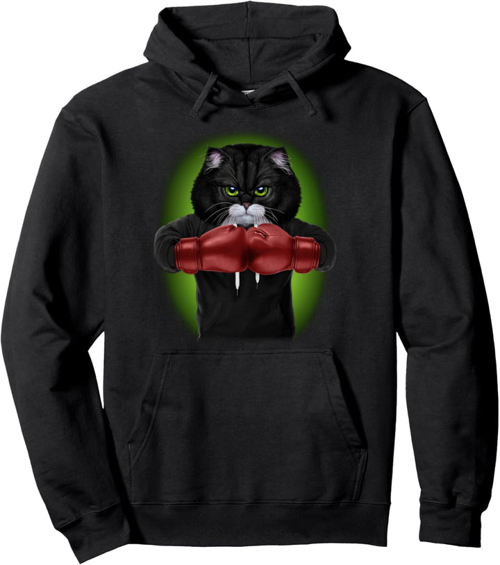 Boxchampion zweifarbige Katzenboxer Pullover Hoodie