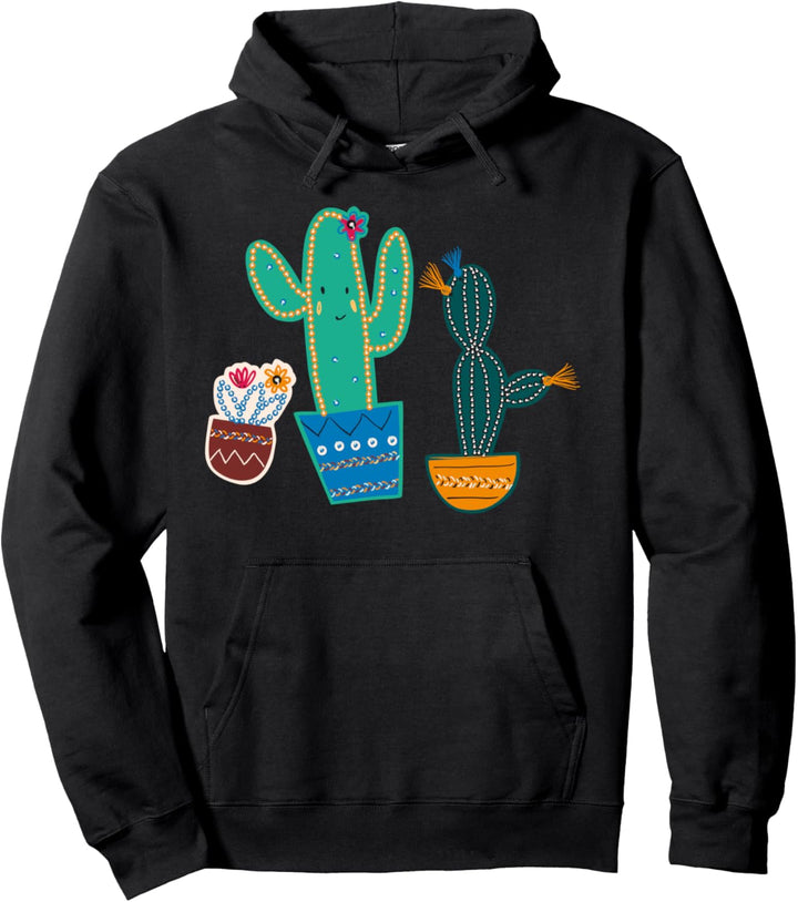 Kaktus Succulent Pflanze Free Hug Lustig Kawaii Blumentopf Pullover Hoodie