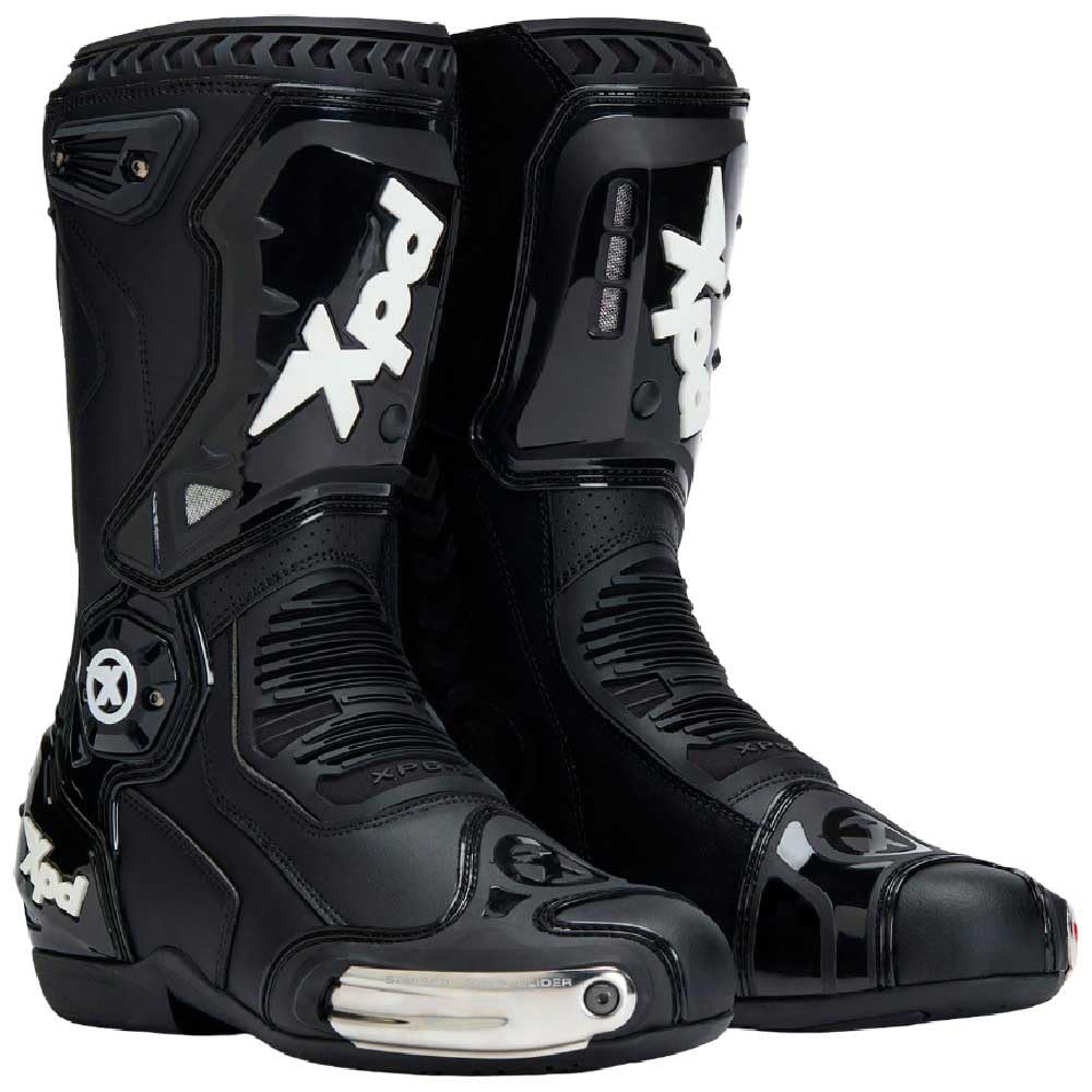 XPD XP6-S Motorrad Stiefel, schwarz, 47 Schwarz 47 EU