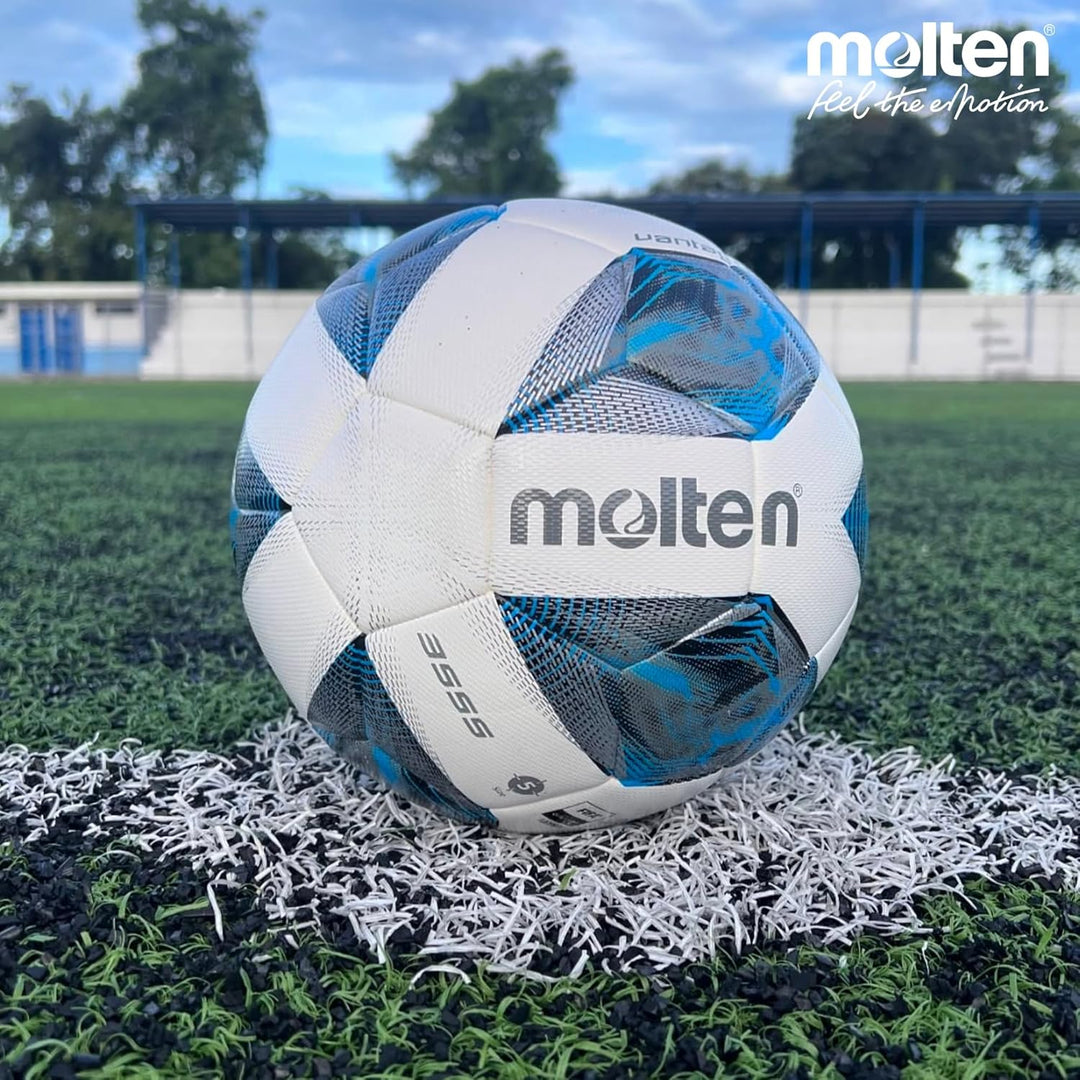 Molten Trainingsball-F5A3555-K weiss/blau/Silber 5