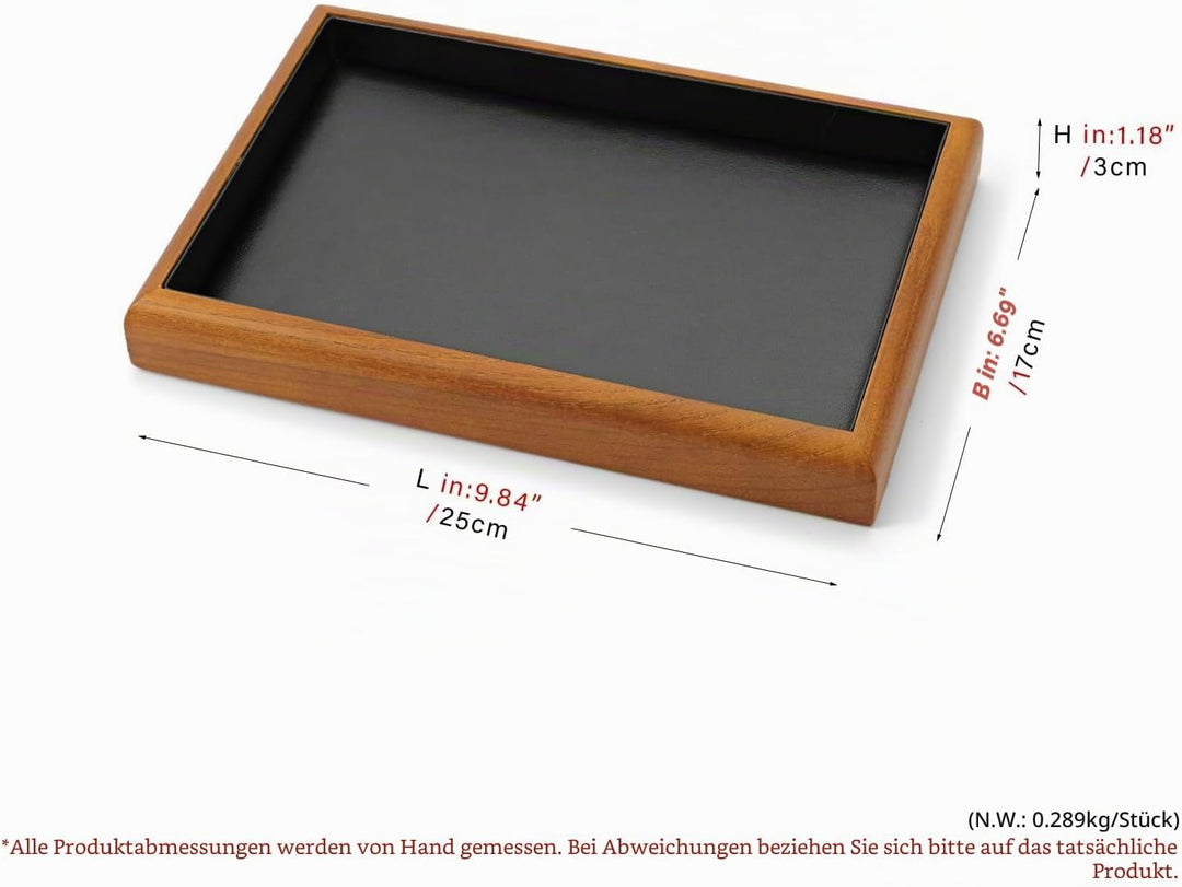 Oirlv Schmucktablett klein,Schmucktablett Holz,Schmuckschublade,Schmuckschatulle Holz,Schmuckhalter,