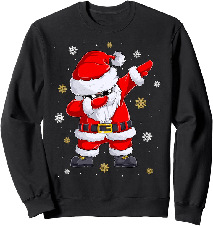 Weihnachten Geschenk Santa Claus Dabbing Weihnachtsmann Sweatshirt