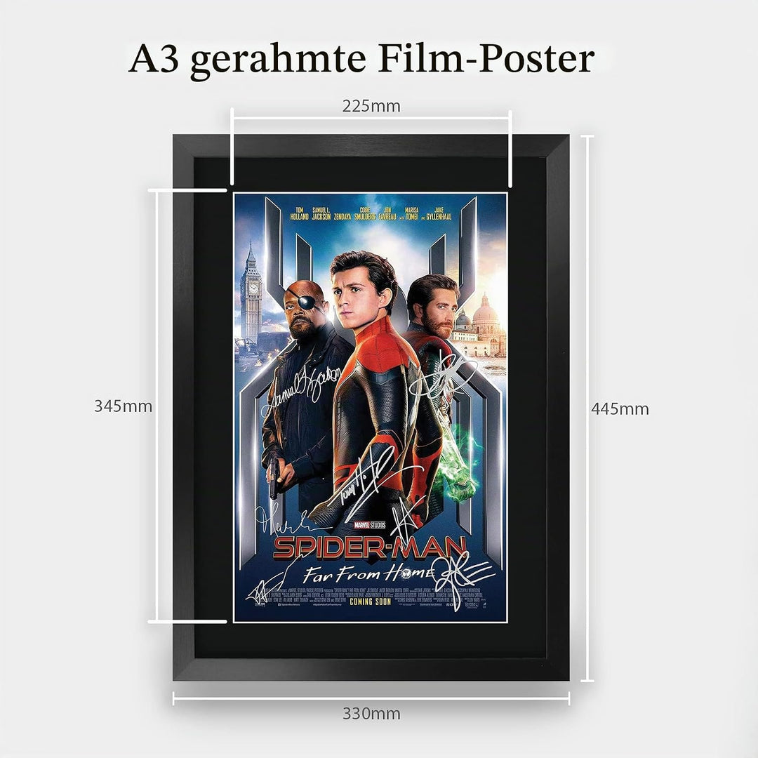 HWC Trading A3 FR Spider-Man: Far From Home Movie Poster Tom Holland Signed Geschenk GESTALTET A3 Sp