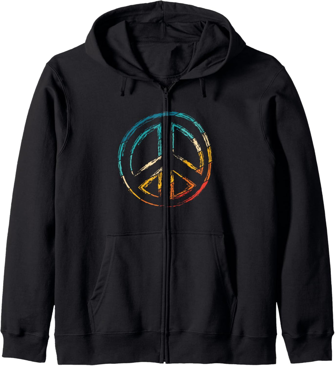 Friedenszeichen - Peace Frieden Kapuzenjacke