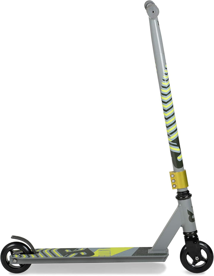 Riprail Matte Stunt Scooter in Ghost Silver mit Alloy Deck, Alloy Core Wheels und ABEC-9 Bearings