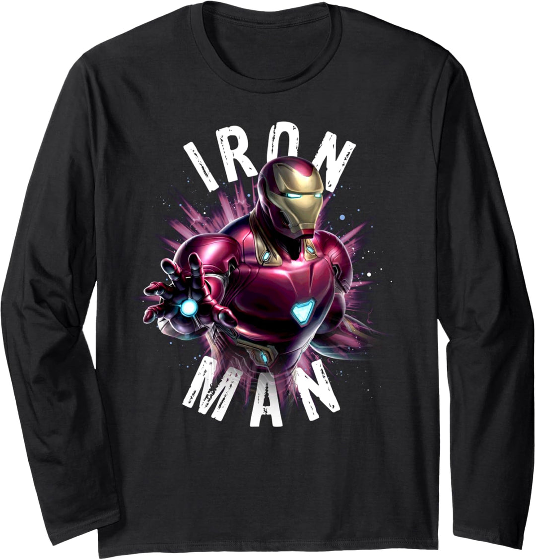 Marvel Avengers: Endgame Iron Man Burst Portrait Langarmshirt