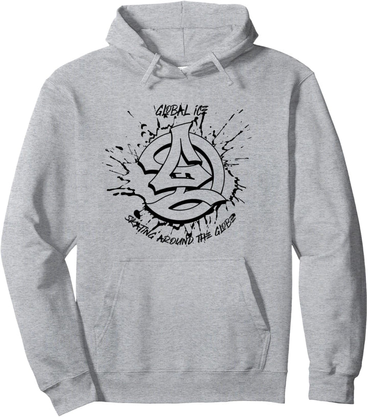Global Ice Offizielles Skate-Wear – Around the Globe Pullover Hoodie
