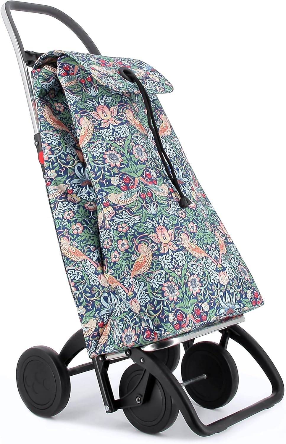 Klappbarer Einkaufstrolley Rolser I-Max William Morris 4 Räder - Birds 4 Räder Zusammenklappbar Bird