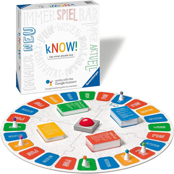 Ravensburger 27252 Gesellschaftsspiel – kNOW! ohne Google Home Mini, ohne Google Home Mini