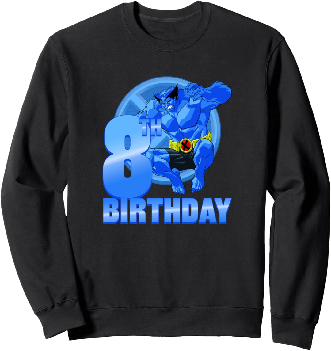 Marvel X-Men Beast 8th Birthday Badge Sweatshirt