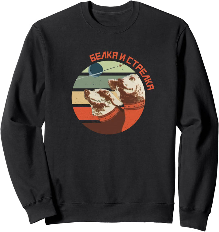 CCCP Retro Original Sputnik Interkosmos Belka Strelka Sweatshirt