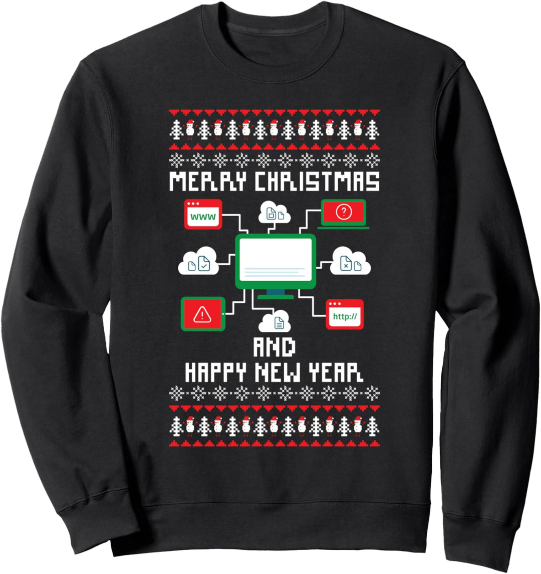 Gamer Christmas Ugly Sweater Nerd Informatiker Entwickler Sweatshirt