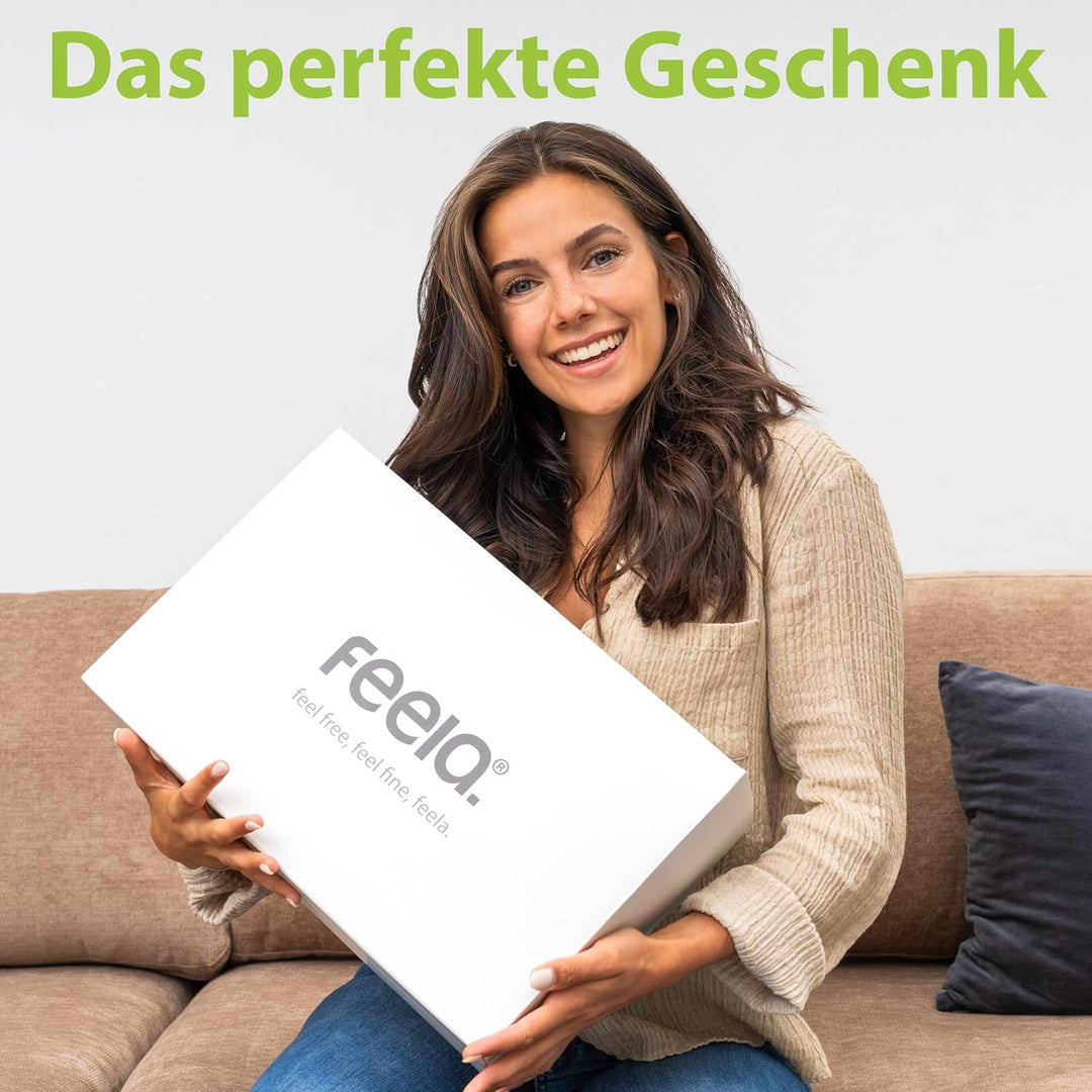 feela.® Orthopädisches Sitzring [3 Härtegrade] – Hämorrhoiden Sitzkissen mit Loch – nach OP & Geburt
