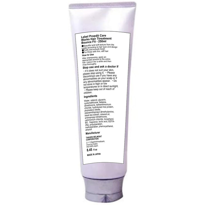 Lebel Proedit Care Works Hair Ttreatment Bounce Fit - 250ml (Green Tea Set)