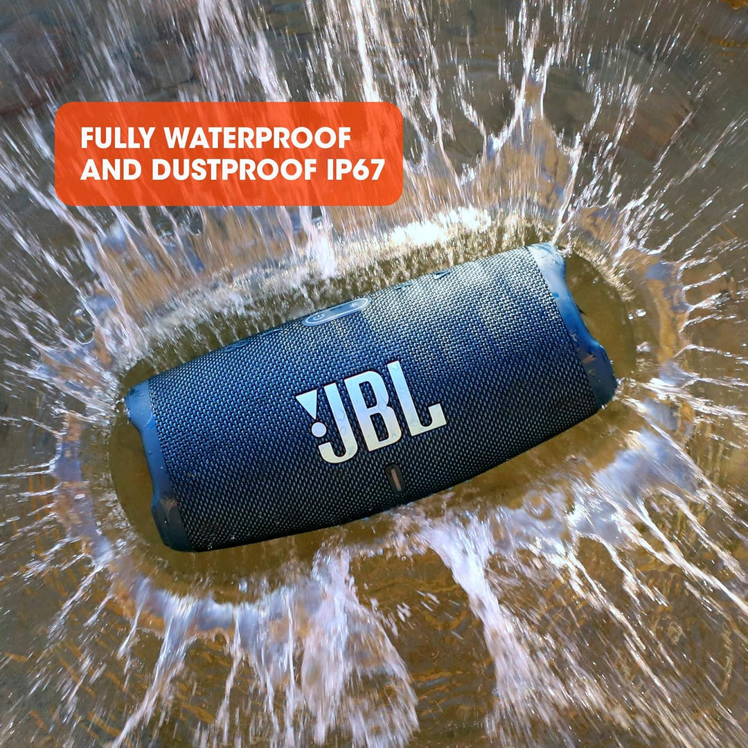 JBL CHARGE 5 - Tragbarer Bluetooth-Lautsprecher mit IP67-Wasserschutz und USB-Ladeanschluss - Rot Ro
