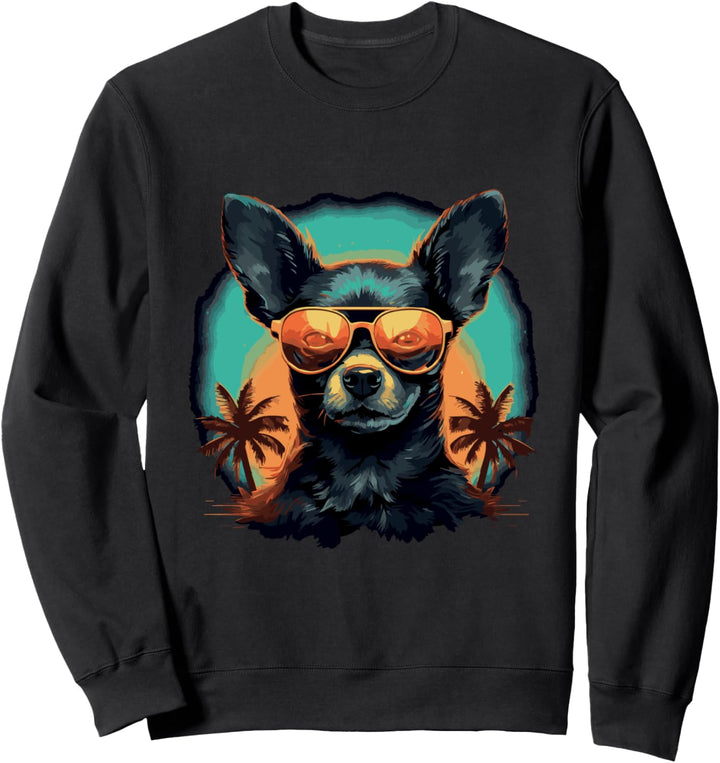 Chihuahua mit Sonnenbrille Sweatshirt