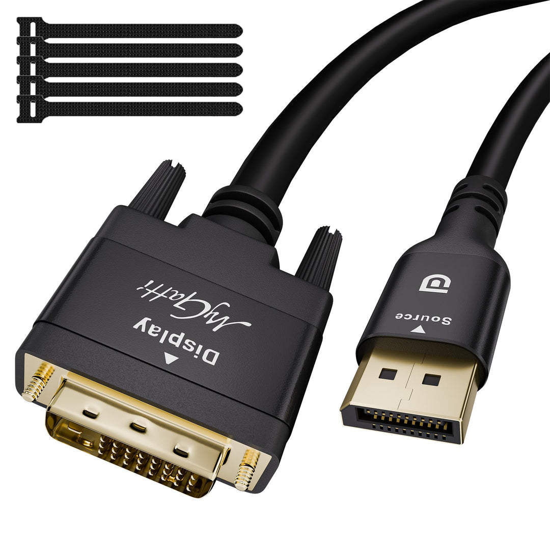 DisplayPort auf DVI Kabel 5m, 4K@30Hz Unidirektional monitorkabel,DP Stecker zu DVI Stecker adapterk