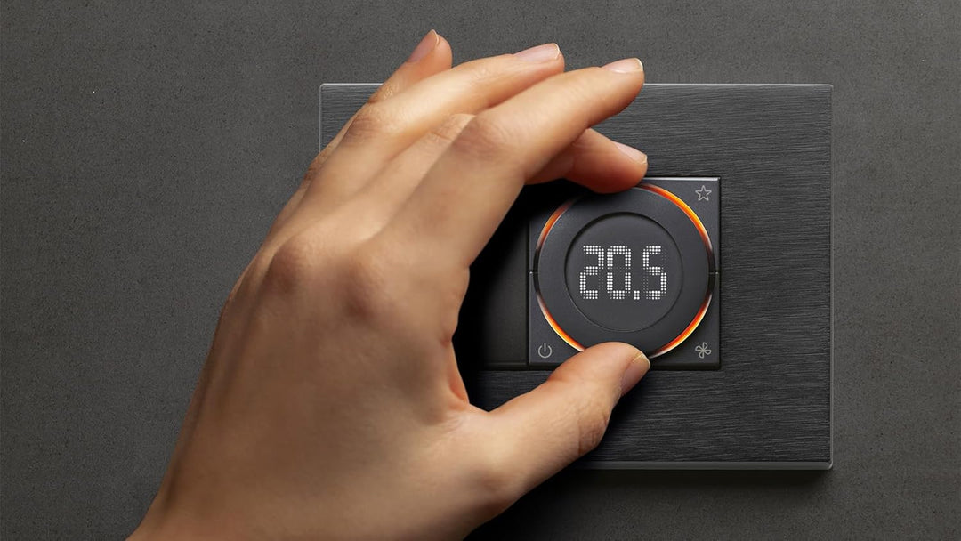Vimar 02974.B IoT Thermostat mit Rollen, kompatibel mit Alexa, Google Home und IFTTT, einstellbare H