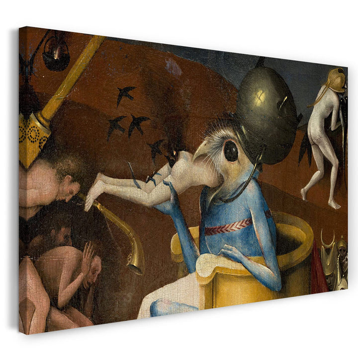 Printed Paintings Leinwand (120x80cm): Hieronymus Bosch - Ausschnitt aus Garten der Lüste (I) 120x80