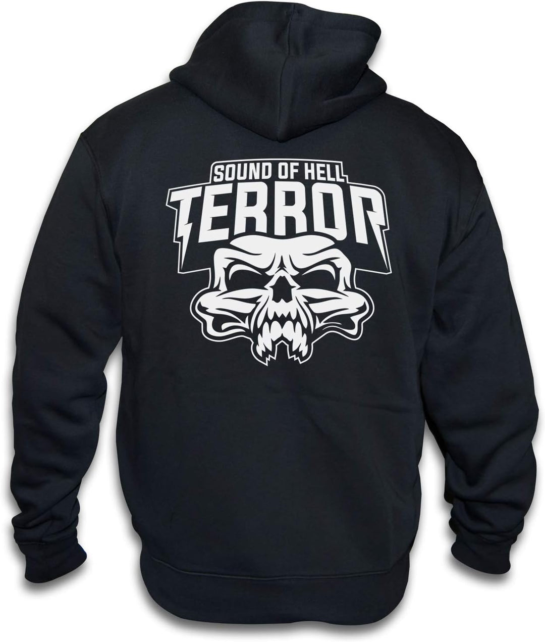 KNOW-MORE-STYLEZ Gabber Sweatjacke Terror Sound of Hell mit Kapuze XS Schwarz, XS Schwarz
