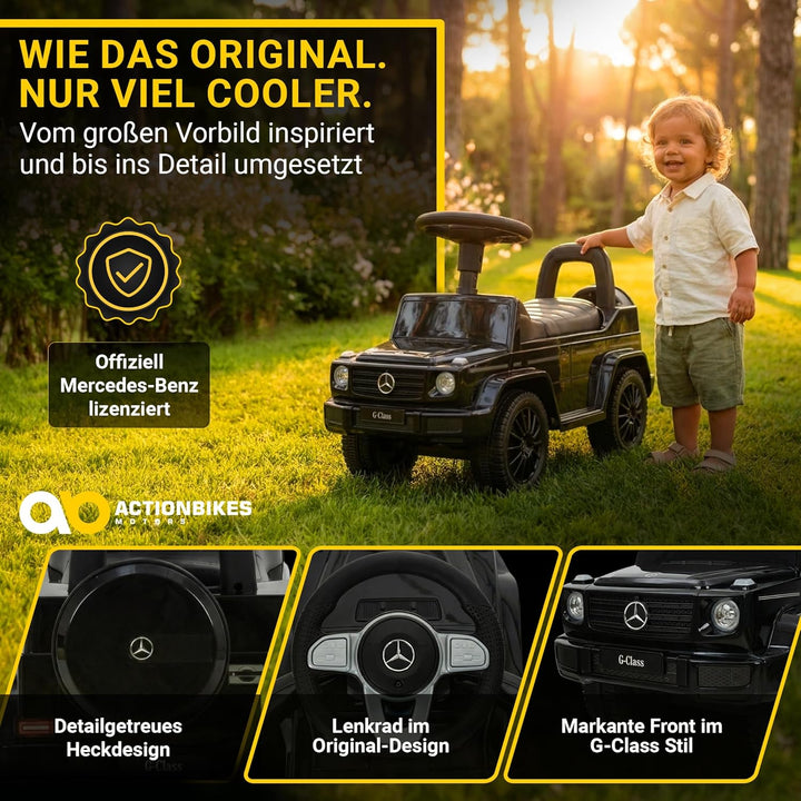 Actionbikes Motors Lauflernwagen Mercedes G350d | Rutschauto - Kinderauto - Rutschfahrzeug - Laufrad