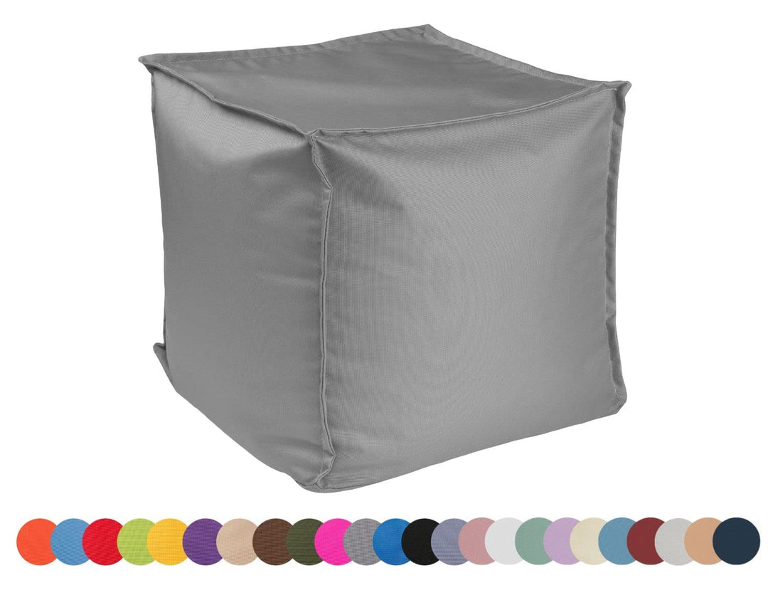 chilly pilley Sitzsack Sitzhocker mit EPS-Perlen Füllung 40x40x40cm Fusshocker Sitz-Pouf für Kinder