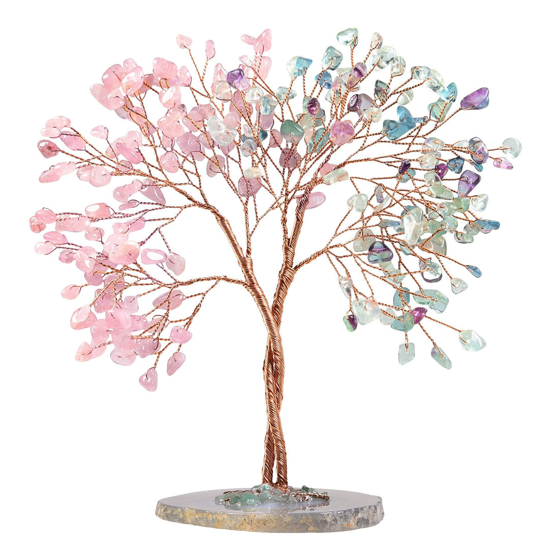 Nupuyai Kristallbaum Feng Shui Edelstein Baum, Glücksbaum, Geldbaum Geschenk, Hochzeit, Deko Wohnzim