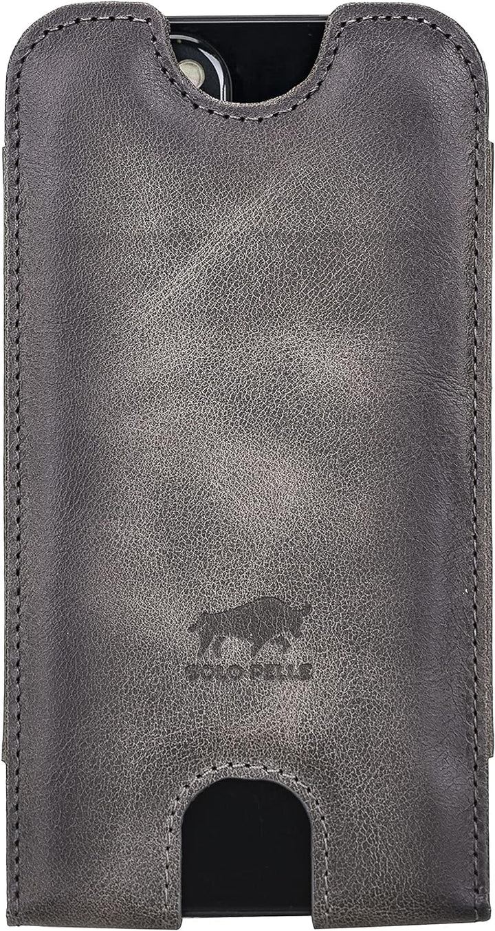 Solo Pelle Lederhülle für das iPhone 12 Mini + 13 Mini bis 5,4 Zoll Case Leder Hülle Ledertasche aus