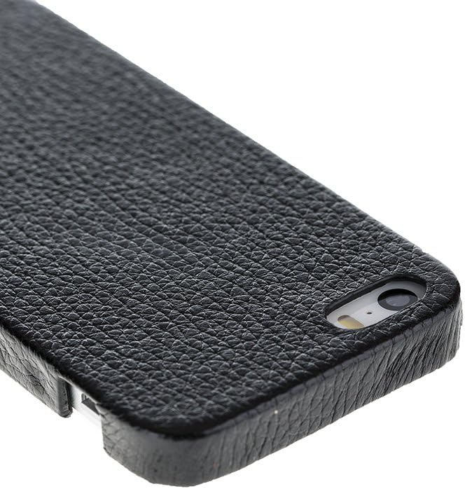 Solo Pelle iPhone SE / 5 / 5S Fullcover in Premium Qualität (Schwarz) inkl. Geschenkbox Fullcover_sc
