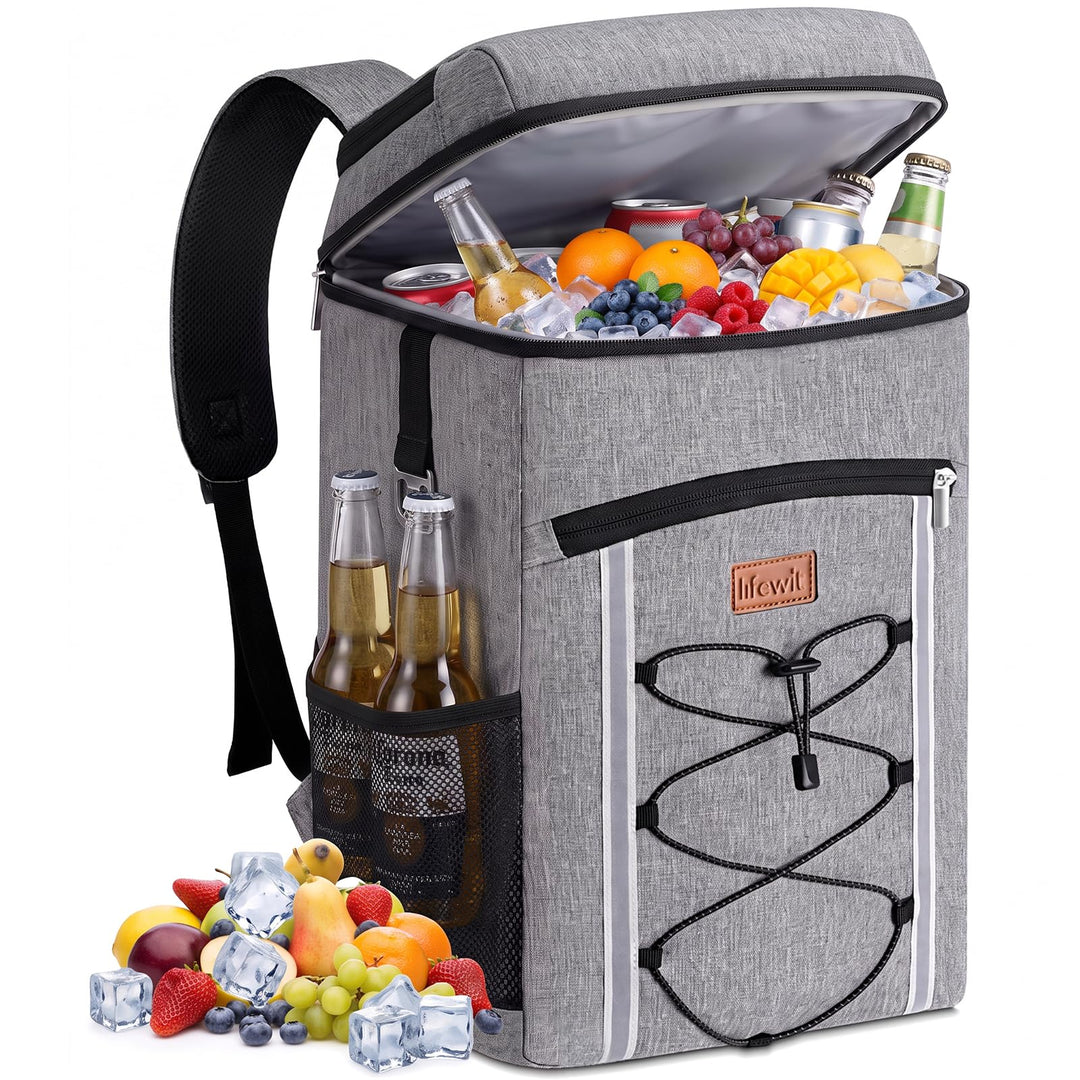Lifewit Isolierter Thermo-Kühlrucksack 28L, Leichter Kühl-Rucksack mit Wasserdichtem Innenfutter, Tr