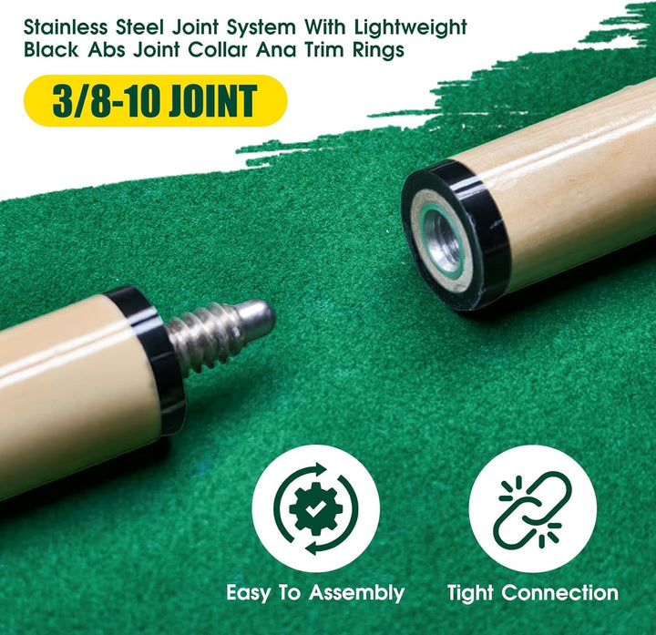 HMQQ Billardqueue-Stick/Billairds Queue-Stick (Pool Stick 58 Zoll 2er Set 4er Set/4er Set/4er Set 20
