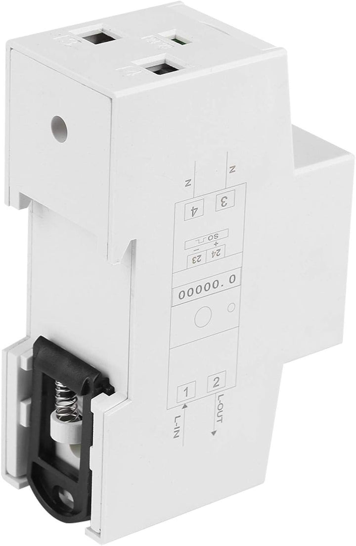 VBESTLIFE Einphasen-Energiezähler, DDS015 5-80A 230V 50Hz Digital LCD Einphasen-Energiezähler Wattme