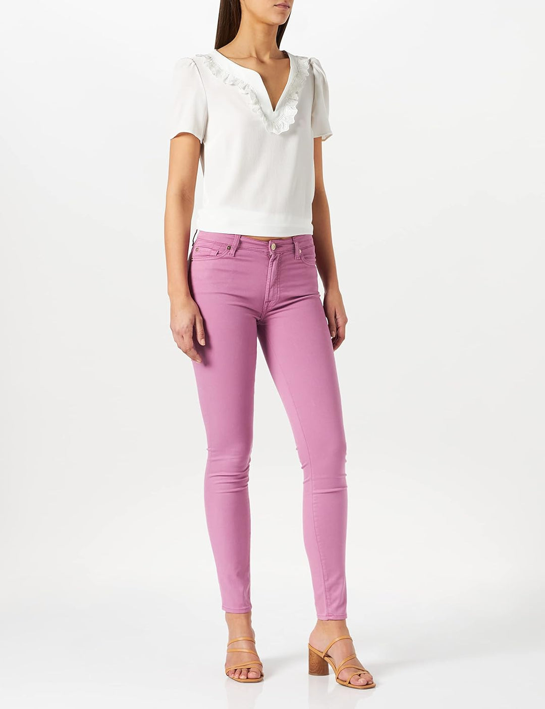 7 For All Mankind Damen Hose 30W Rosa, 30W Rosa