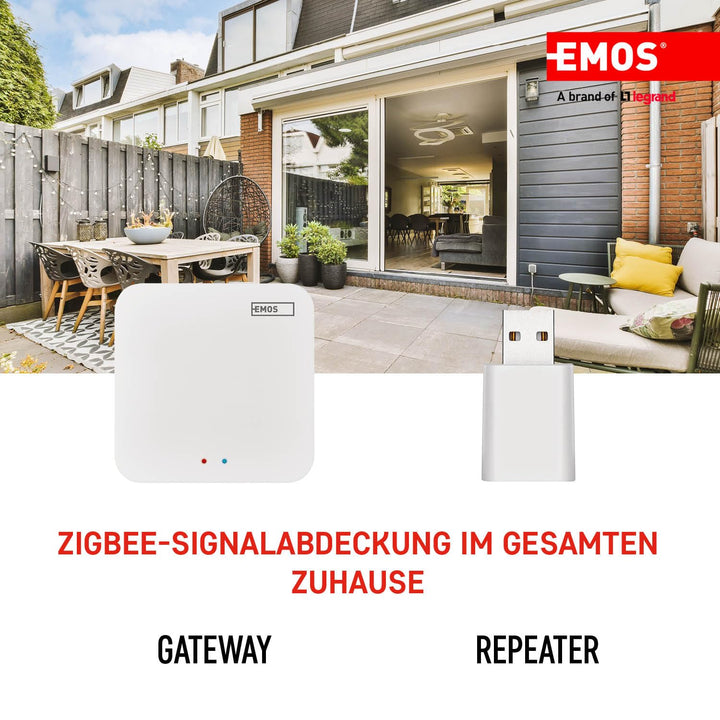 EMOS GoSmart Mini ZigBee Signalverstärker, Smart Home USB Zigbee 3.0 Extender kompatibel mit Tuya, S