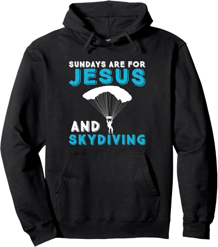 Fallschirmspringen und Jesus Fallschirmspringen Fallschirmspringen Pullover Hoodie