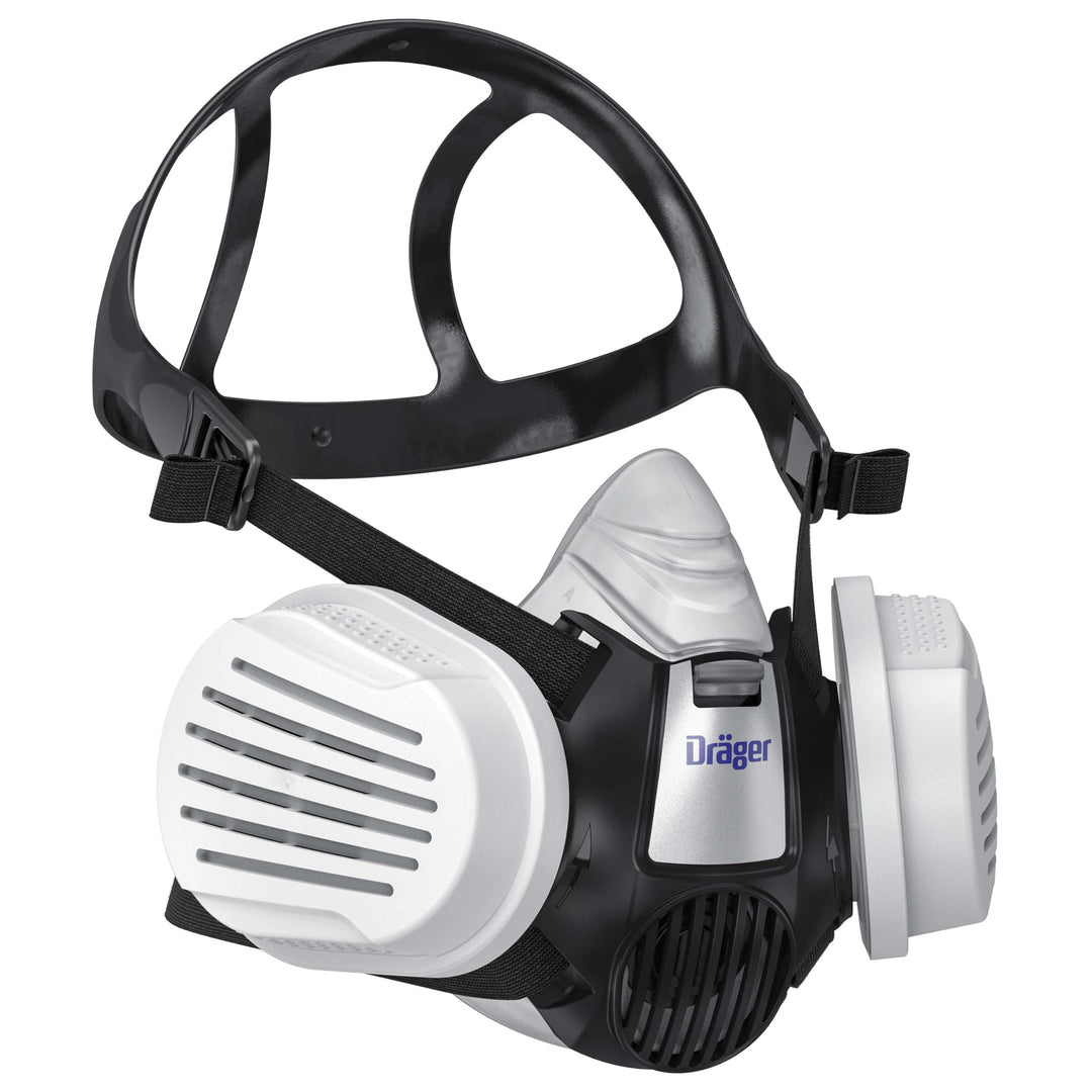 Dräger X-plore 3300 Handwerker Halbmasken-Set inkl. P3 R Partikelfilter, gegen Fein-Staub/Partikel,