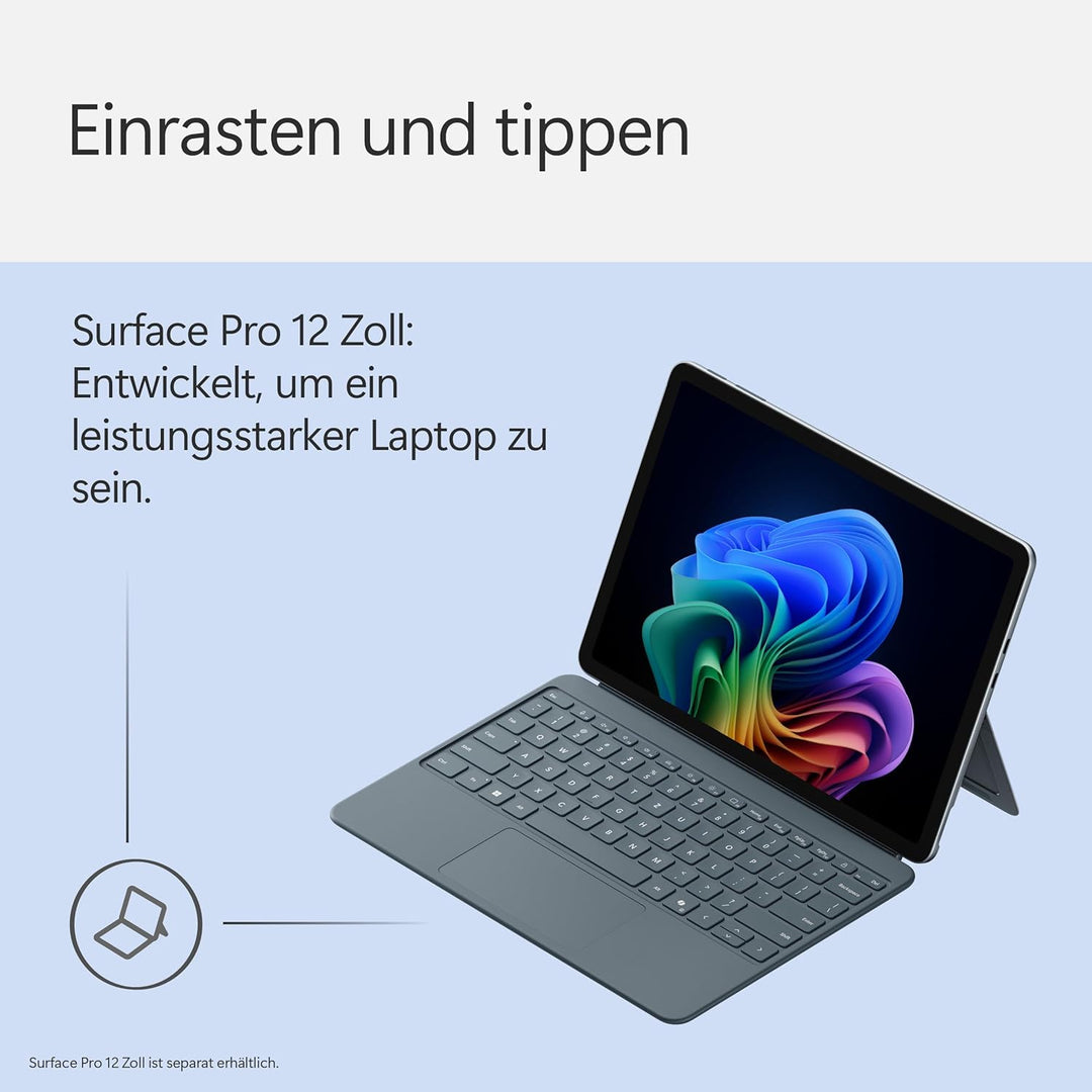 Microsoft Surface Pro 12" Keyboard | kompatibel mit Surface Pro 12" | QWERTZ | Ozean Keyboard Ozean,