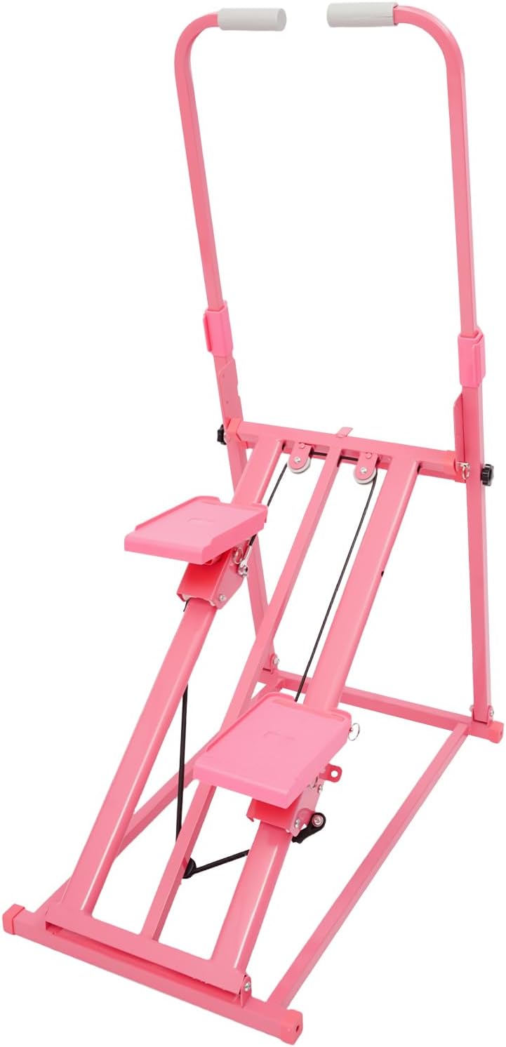 Treppensteiger Fitnessgerät Klappbar Vertikaler Climber Stepper Treppenstepper mit 3 Stufen Einstell