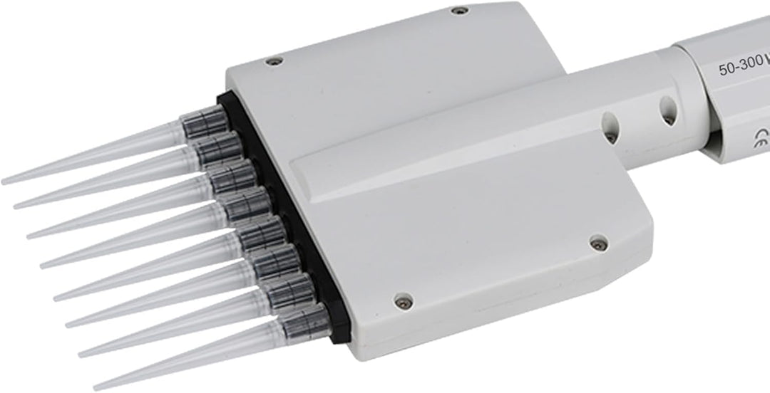 8 Kanal Pipette 50-300μl Pipette Mehrkanalpipette Variables Volumen Mechanische Pipette Manuell Eins