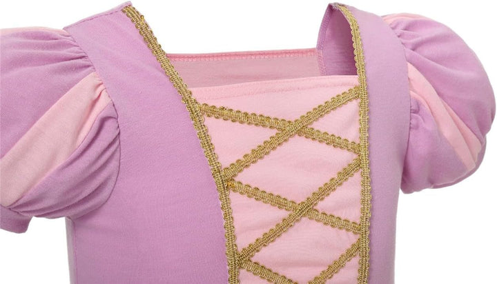 Lito Angels Prinzessin Kleid Kostüm Verkleidung mit Zubehör für Kinder Mädchen, Rapunzel Schneewittc